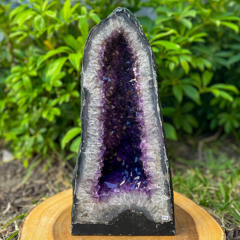 Amethyst-Cathedral-92 . Buy Magic Crystals - Large Druzy Amethyst Cathedral, Amethyst Stone, Purple Amethyst Point, Stone Point, Crystal Point, Amethyst Tower, Power Point at Magic Crystals. Natural Amethyst Gemstone for PROTECTION, PEACE, INSPIRATION. Magiccrystals.com offers FREE SHIPPING and the best quality gemstones.