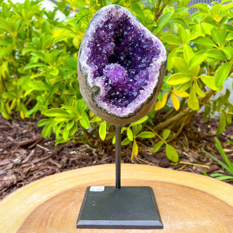 Buy Magic Crystals Druzy Amethyst Geode On a Stand,Amethyst Stone, Amethyst Stone, Purple Amethyst Point, Stone Point, Crystal Point, Amethyst Tower, Power Point at Magic Crystals. Natural Amethyst Gemstone for PROTECTION, PEACE, INSPIRATION. Magiccrystals.com offers FREE SHIPPING and the best quality gemstones. 