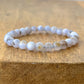 Buy Genuine Blue Lace Agate Bracelet - Blue Lace Bracelet at MagicCrystals. Blue Lace Agate is a stone with a soft, cooling and calming energy. Helps bring peace of mind. Facilitates free expression of thoughts and feelings. Stretchy Crystal Bracelet, Handmade Bracelet, Wholesale Bracelet, 6mm, 8mm, 10mm