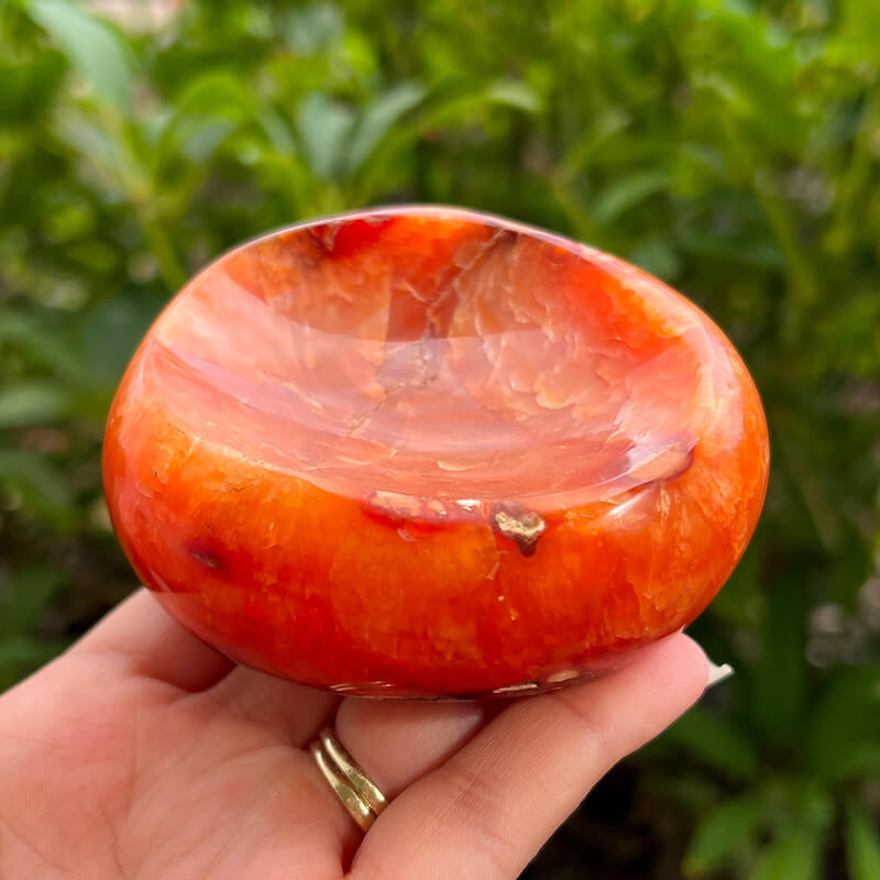 Looking for genuine and stunning Carnelian Crystal Bowl? Shop at Magic Crystals for polished cut base carnelian. We only carry 'AAA' Quality. Red Agate Crystal Tower for reiki Healing. Crystal bowl, Beautiful Display Crystal.