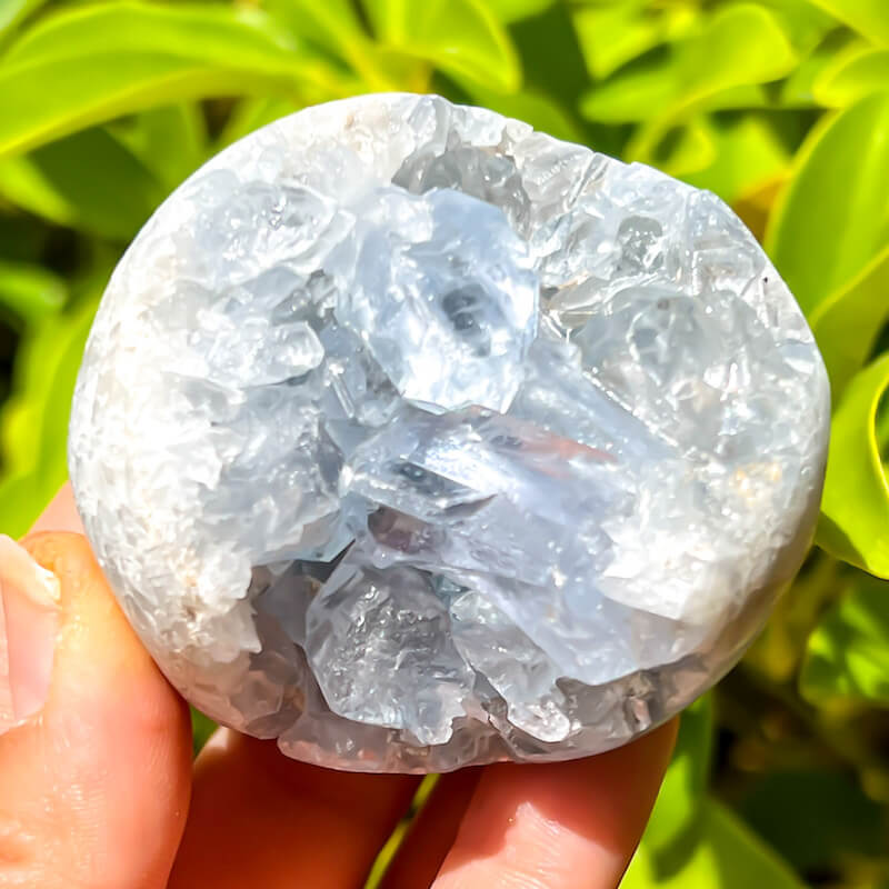 Celestite Geode Sphere