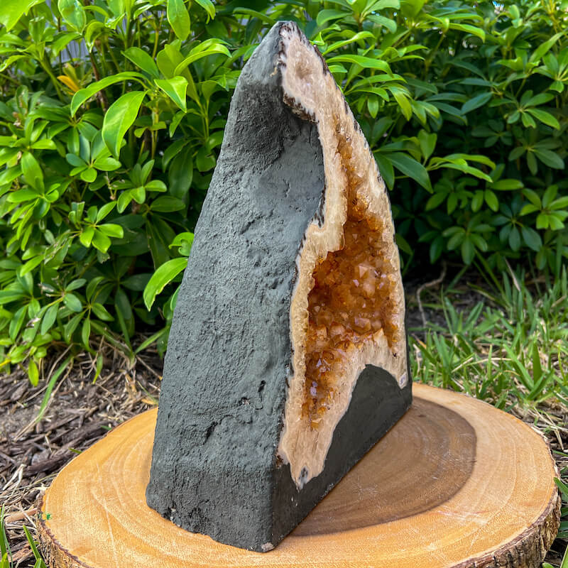 Citrine-Cathedral-4. Buy Magic Crystals Large Druzy Heated Citrine Cathedral, Citrine Stone, Yellow Citrine Point, Stone Point, Crystal Point, Citrine Tower, Power Point at Magic Crystals. Natural Citrine Gemstone for Creativity, manifestation, luck. Magiccrystals.com offers FREE SHIPPING and the best quality gemstones.