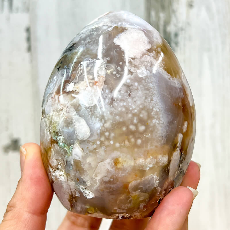 Llama Druzy de ágata de flor natural