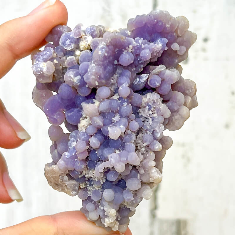 Natural Grape Agate Specimen - MagicCrystals - Natural Grape Agate cluster. Genuine Grape Agate