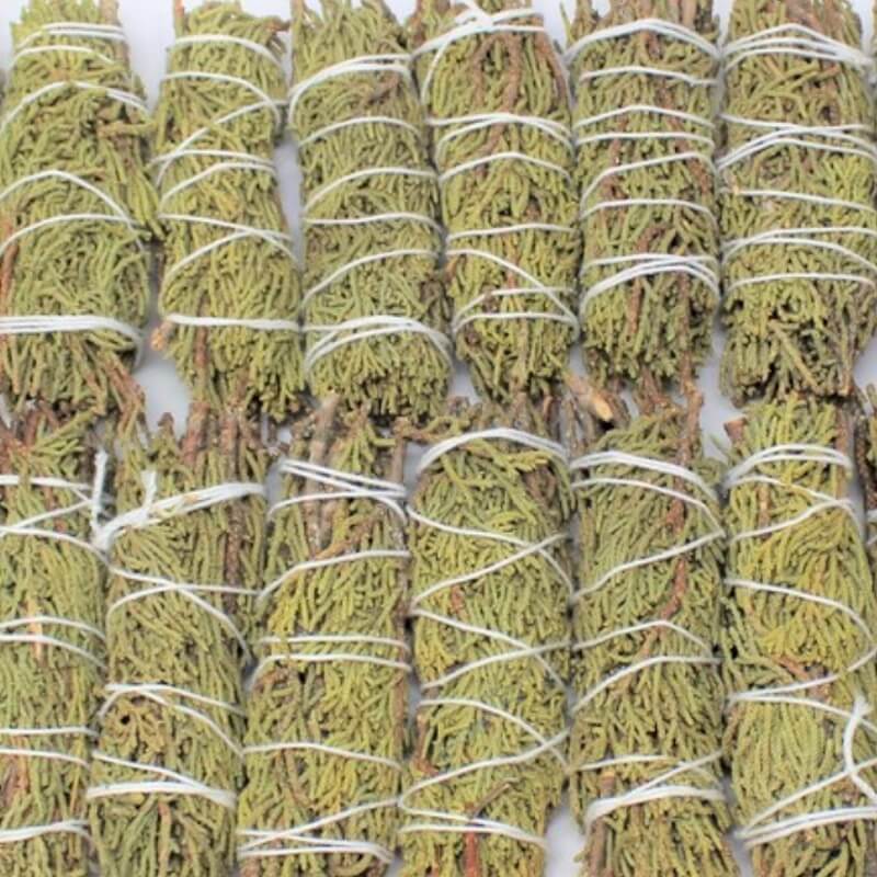 Looking for Juniper smudge stick? Shop at MAGICCRYSTALS.COM for Juniper Smudge Wholesale Bulk Bundles. Juniper smudging is especially good for cleansing and protection during ritual, for finding love and attracting the energies of good health and prosperity.