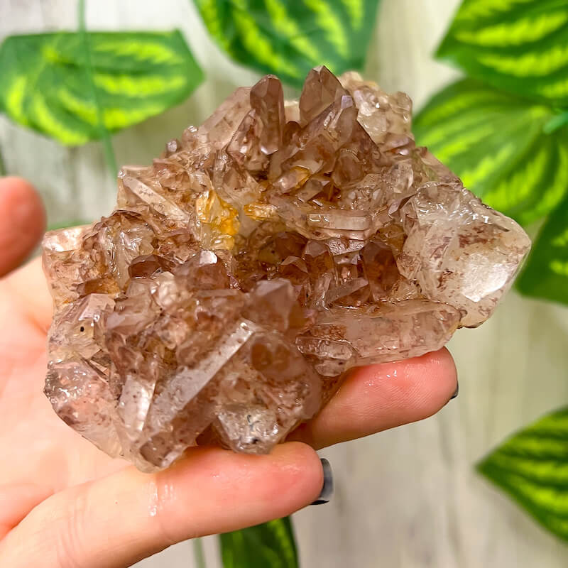 Lithium Quartz Cluster - Lithium Quartz Crystal - Raw Lithium Quartz Crystal Cluster - Rough Lithium Quartz - Natural Brazilian Quartz at MagicCrystals.com