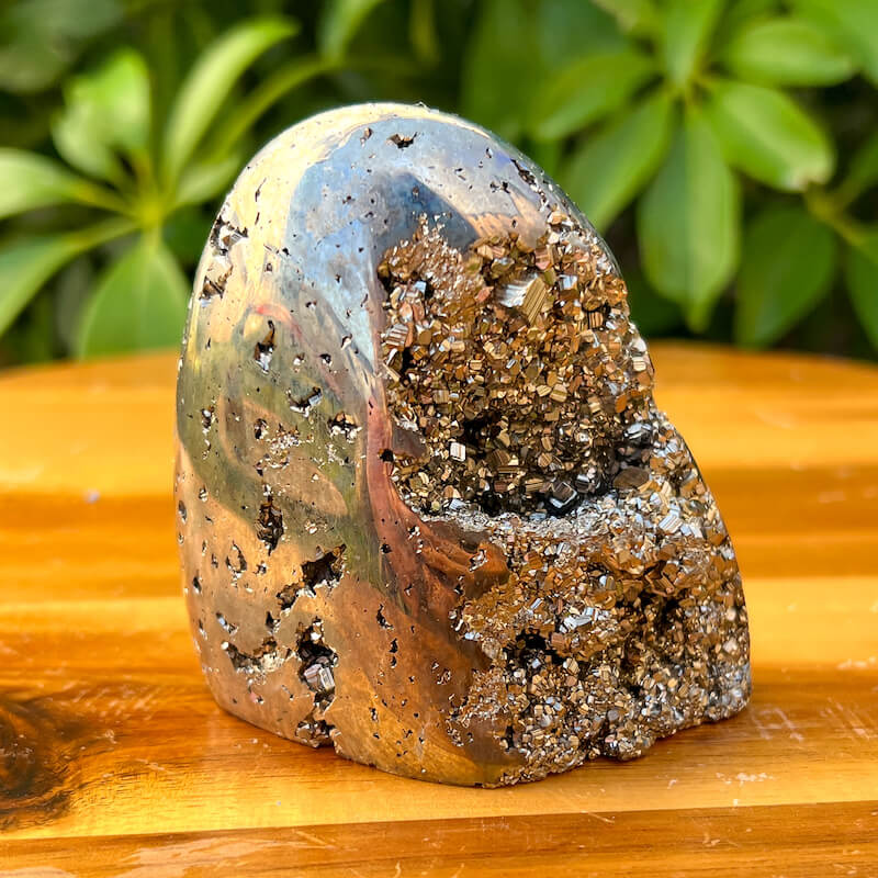 Shop from MagicCrystals One Rough Druzy Pyrite Freeform Metal Stand, Freeform Pyrite Chunk on Stand, Point on Stand Pin, Fools Gold. Pyrite Freeform Protect Stone, Rough Pyrite, Raw Pyrite Freeform! Pyrite stone. We carry a wide variety of clear quartz gemstones, Howlite, and quartz specimens. FREE SHIPPING AVAILABLE. Pyrite-Freeform-C