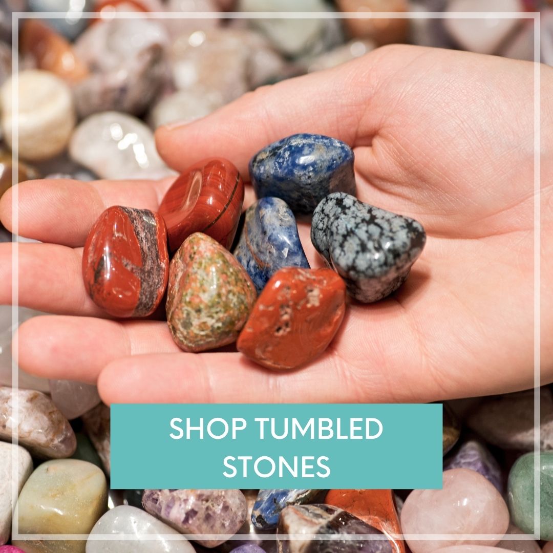 Magic Crystals Tumbled stones (also known as "polished stones" or "baroque gems" or "polished rocks") are rocks and minerals that have been rounded. Shop from our collection of tumbled Opalite, Onyx, Obsidian, Tourmaline, Quartz, Sunstone, Jasper,Hematite
