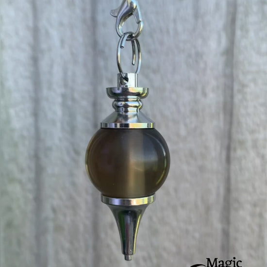 Smoky Quartz Sphere Pendulum. Find Smoky Quartz   Sphere Pendulum - Smoky Quartz   Pendant crystal pendulum dowsing when you shop at Magic Crystals. Gray Pendulum.