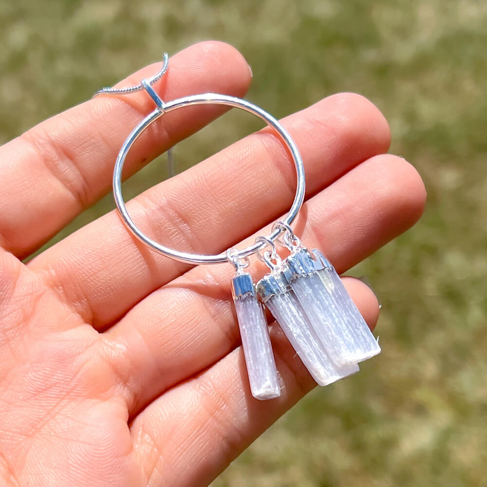Did you scroll all this way to get facts about selenite? Selenite is like liquid light. Shop for Clearing Necklace, Selenite Necklace, Selenite Jewelry - healing crystal necklace in Magic crystals. Beautiful purification crystal set in silver. FREE SHIPPING available.