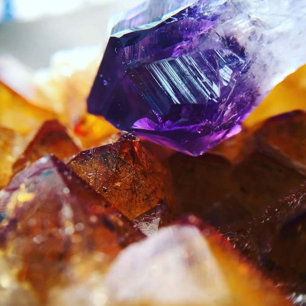 AMETHYST STONE and CITRINE CLUSTER. Natural Amethyst and Citrine Crystal Clusters. These are very high grade Amethyst Clusters and citrine raw crystals with stunning color and crystallization. Shop Amethyst Quartz and Citrine Natural Clusters Set at Magic Crystals. FREE SHIPPING AVAILABLE.