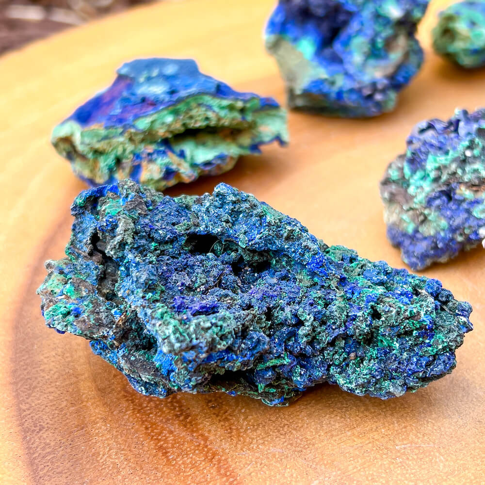 Azurite with Malachite Specimen