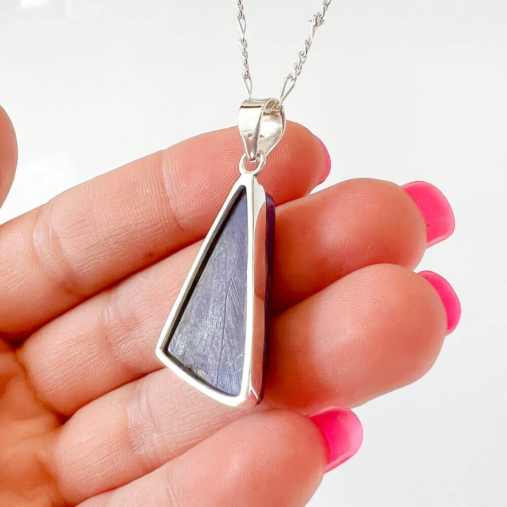 High Quality Charoite Sterling Silver Necklace