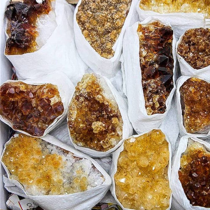 Check out our Citrine Cluster - Citrine Geode - Druzy Citrine at Magic Crystals. Natura druzy citrine 1-2 inches long. Healing Crystal, Metaphysical Healing, Chakra Stone. What is Citrine? Citrine is a mineral, member of the Quartz family. Citrine Crystal meaning is ABUNDANCE and MOTIVATION. Citrine stone benefits and more.