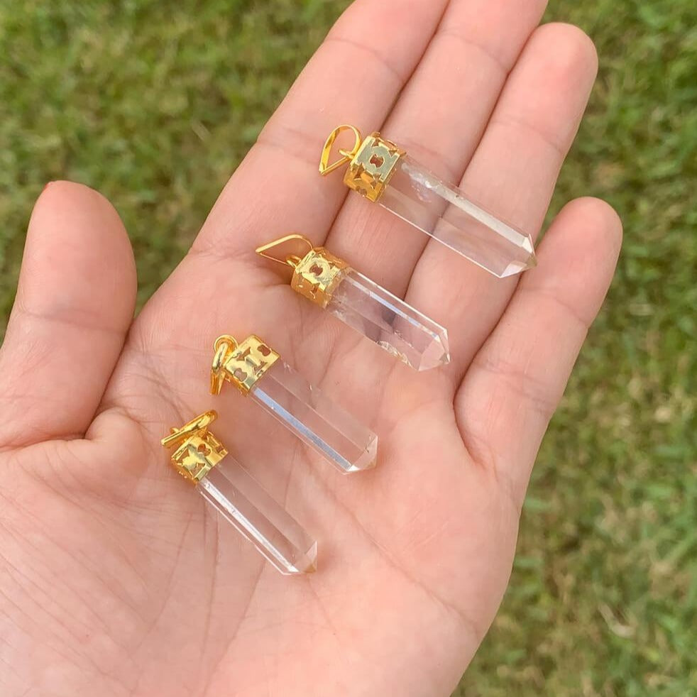 Check out our Natural Clear Quartz Necklace selection for the very best in unique or custom, handmade pieces from our crystal store. One of a kind Clear Quartz Jewelry, which has been left completely natural to preserve its healing energy! Clear Quartz energizes and activates the chakras. Shop at Magic Crystals.