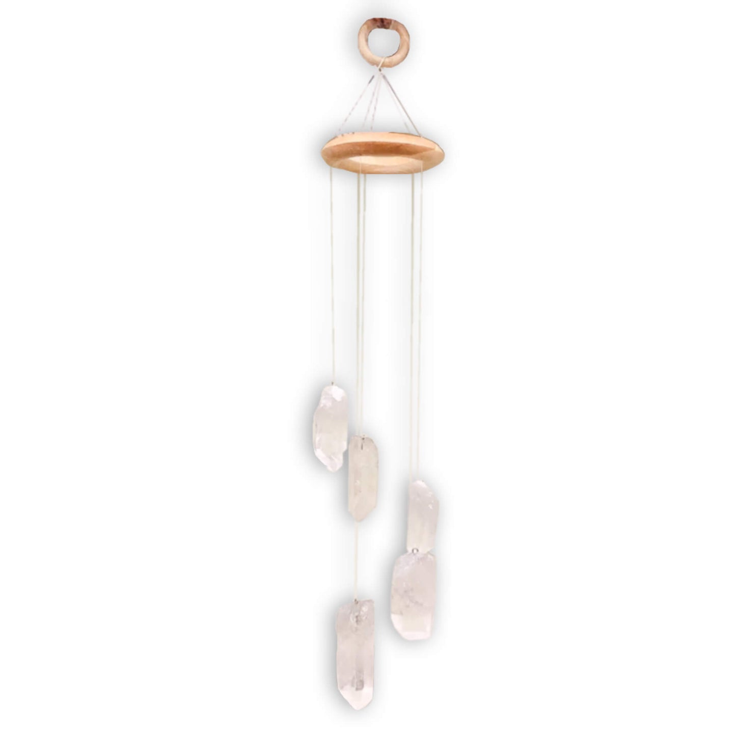 Clear Quartz Crystal Points Chime Home Decor wind chime,Magic Crystals Home Decor & Clearing Tools