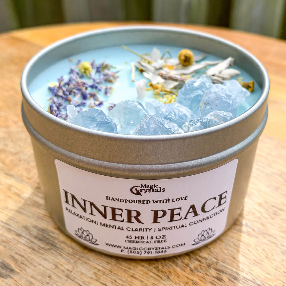 Shop for Energy Candles Handmade with Crystals, Herbs & Essential Oils in Magic Crystals. Celestite, Sage, Lavender Candle, Aromatherapy Candles. Ritual Candles. Aromatherapy Candles. Shop our 100% natural soy candles hand-poured with love! Made with natural ingredients; no pesticides, herbicides, or harmful chemicals.