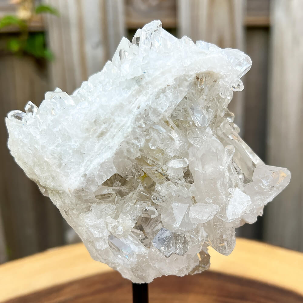 Looking for Druzy Clear Quartz Cluster - C1 ? Shop at Magic Crystals for Clear Quartz Polished Point, Clear Quartz Stone, Clear Quartz Point, Stone Point, Crystal Point, Clear Quartz Tower, Power-Point at Magic Crystals. Find genuine and quality Clear Quartz Gemstone in Magiccrystals.com offers the best quality gemstones.