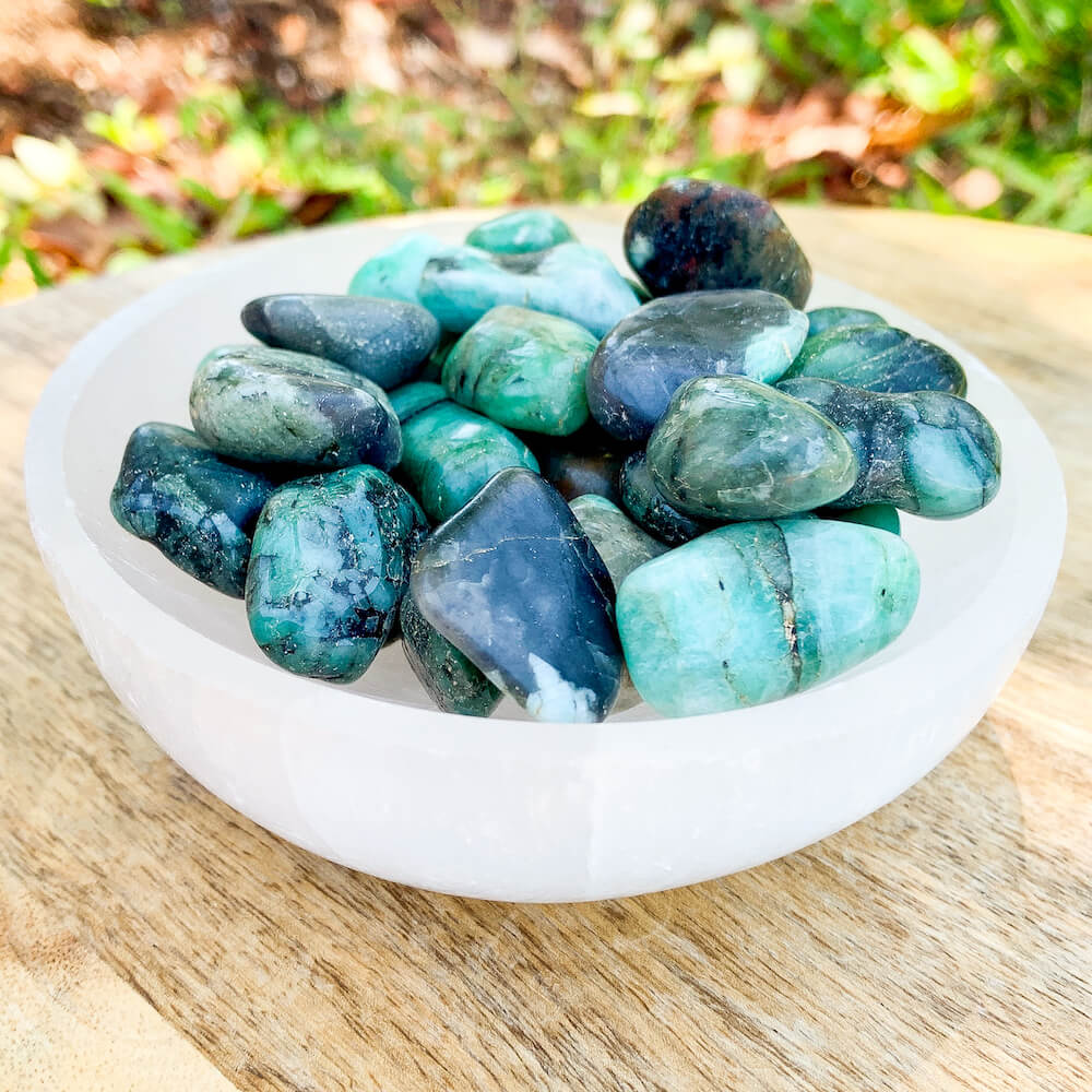 Buy Magic Crystals Emerald Tumbled Stone, Emerald Stone, green Emerald Point, Emerald Polished Stone, Crystal Point, Emerald Stone at Magic Crystals. Natural Emerald Gemstone for HEALING and PROSPERITY. Magiccrystals.com offers the best quality gemstones.