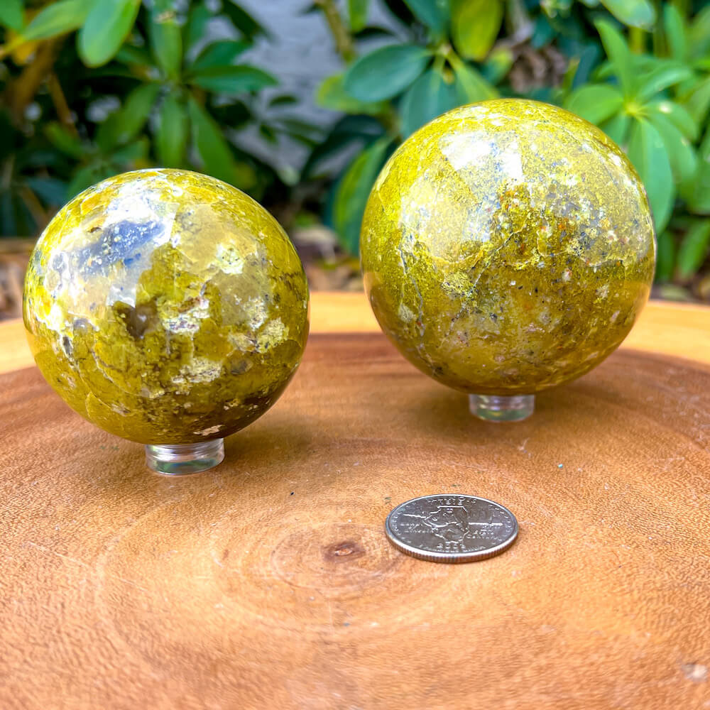 Green Opal Sphere from Madagascar