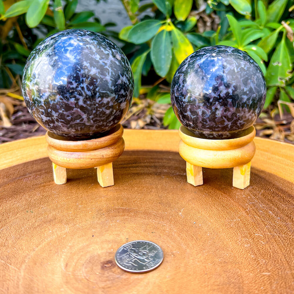 Looking for Indigo Gabbro Sphere? Shop for Mystic Merlinite, Indigo Gabbro Sphere Stones, Pocket Stone, Natural, Polished at Magic crystals. Mystic Merlinite is one of the newest meditation tools we all should have with us. FREE SHIPPING available. Indigo-Gabbro-Sphere