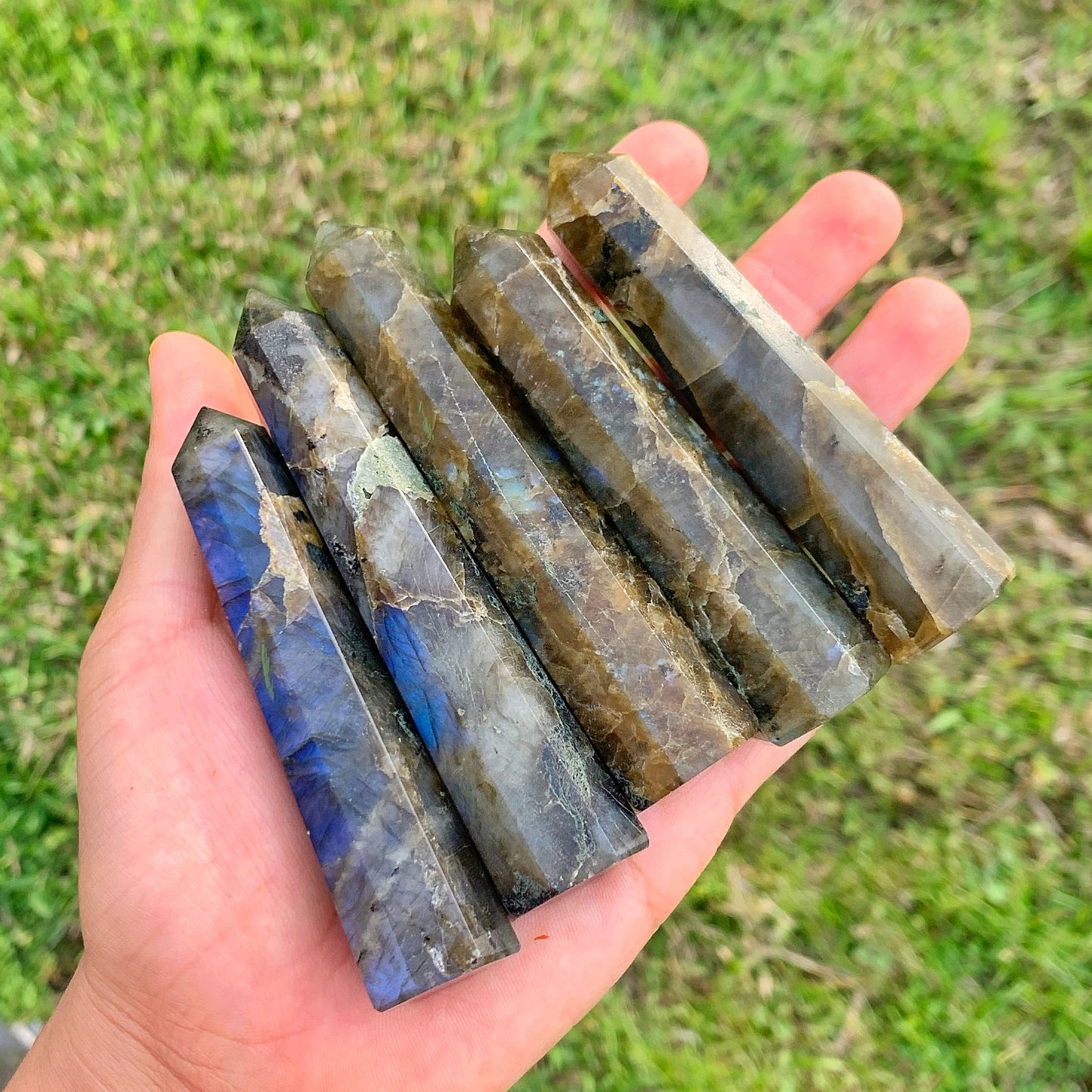 Labradorite Obelisk-Obelisk-Magic Crystals