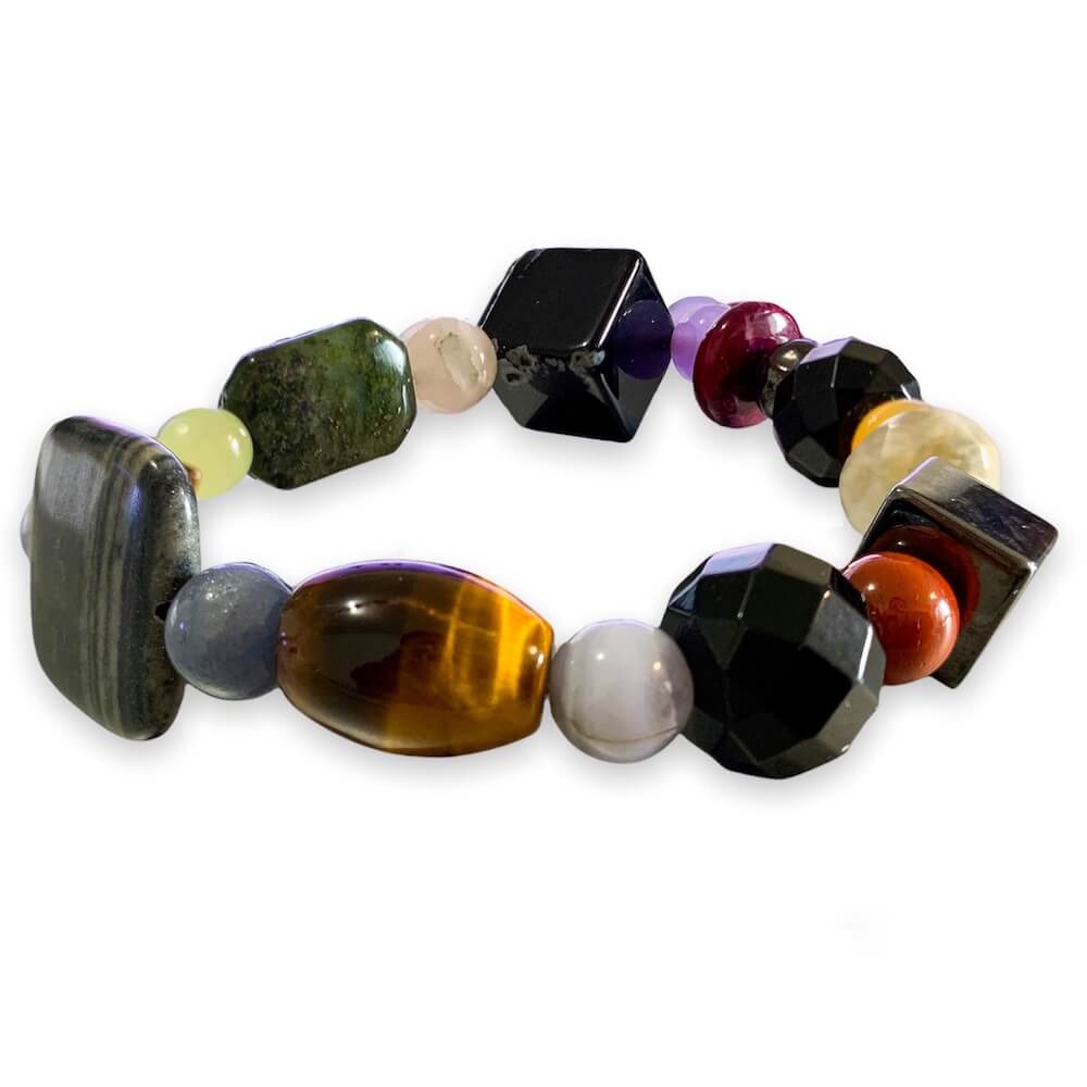 Magic Crystals - Mixed Stone Crystal Collection carries a variety of multi gemstone jewelry. Looking for a new Mixed Gemstone Necklace for Men and Women? Stone Bracelet, Stretch Bracelet, Multi-Stone Bracelet, Bracelet, Healing Crystal Magic Bracelet, Man and Woman Bracelet. Protection Handmade Bracelet.