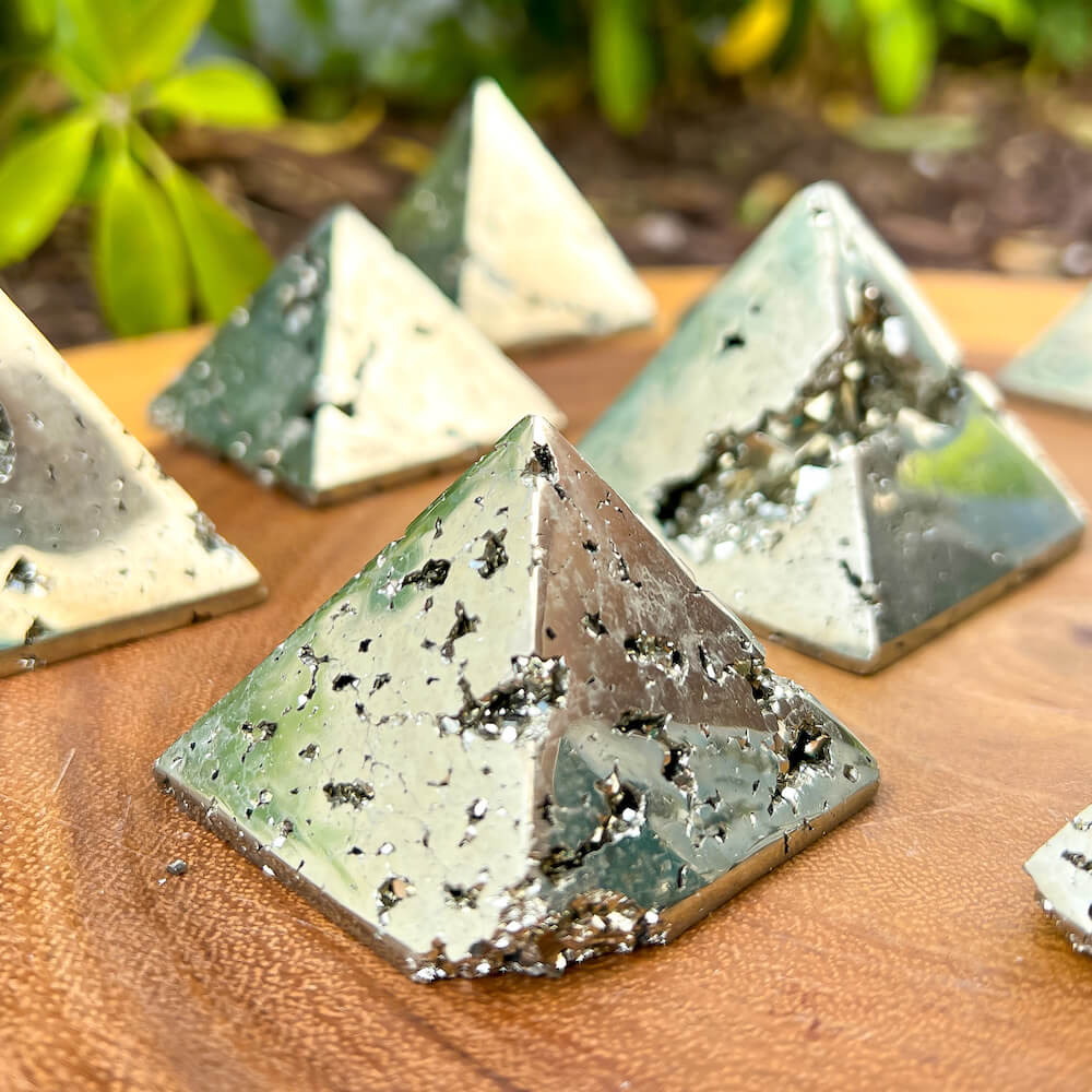 AAA Quality Polished Pyrite Pyramid