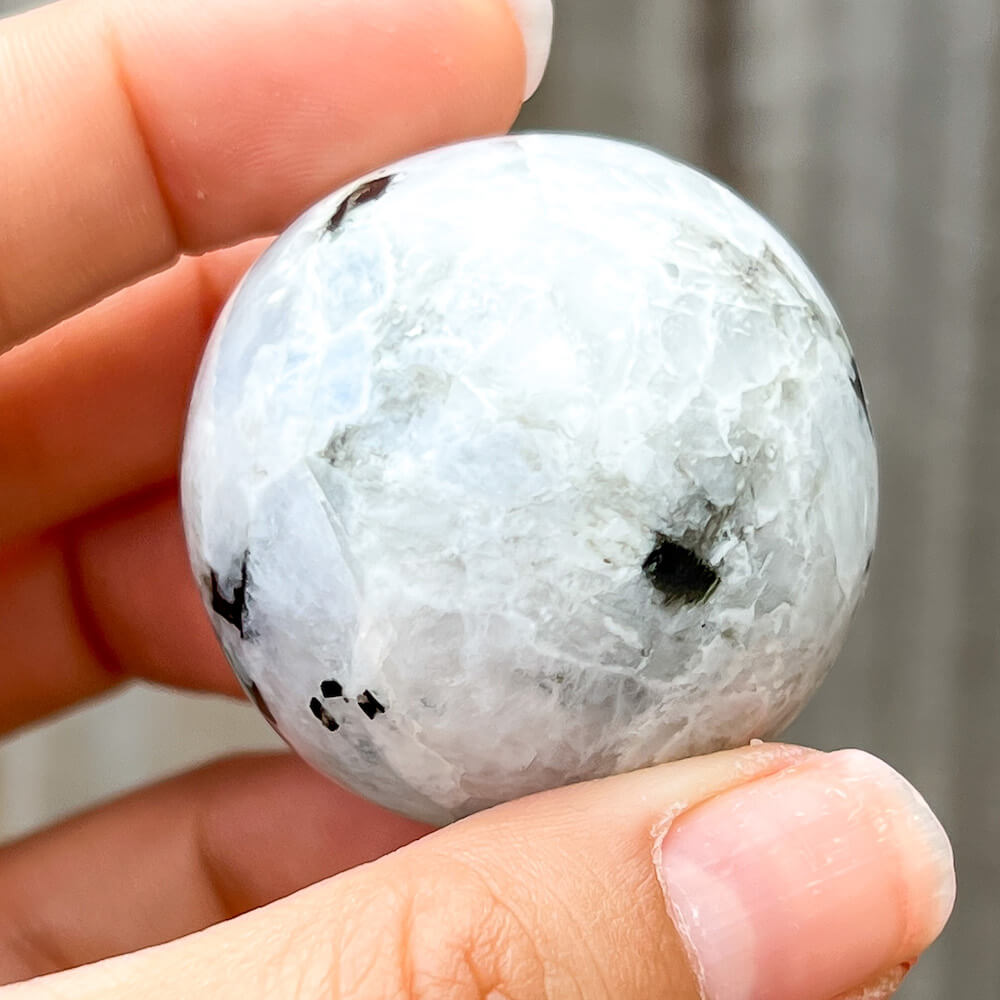 Looking for a Beautiful Rainbow Moonstone Sphere - B ? Shop at Magic Crystals for Healing Crystal Balls, Rainbow Moonstone Balls, Flashy Rainbow Moonstone Sphere Balls, Healing Crystal Ball. White Flashy Blue Feldspar Crystal Ball, Housewarming Gift Home Décor, Natural Stone Hand Carved Sphere, Moonstone.