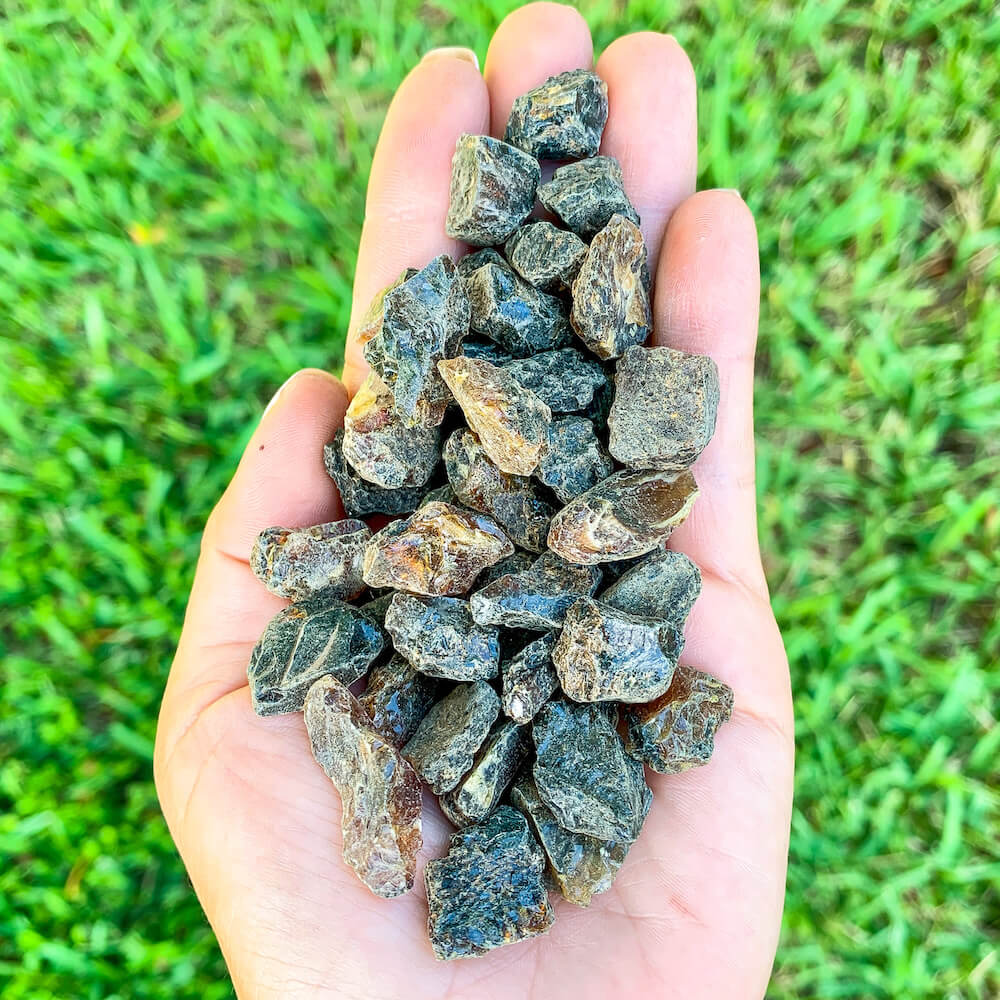 Looking for Raw Amber Stones - Natural Rough Black Amber? Shop Rough Amber at Magic Crystals. We carry a wide variety of natural gemstones. Perfect Christmas Gift For Her, Gemstone healing stone. Magiccrystals.com carries grade A raw amber chunks