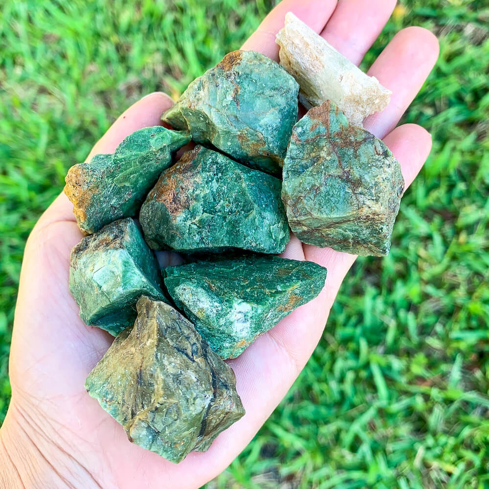 Looking for Opal Stone? Magic Crystals has Raw Green Opal Stone - Rough Green Stone with FREE SHIPPING available. Find Green Opal Raw Natural Stones. Raw Green Opal, Natural Opal and Heart Chakra stones.