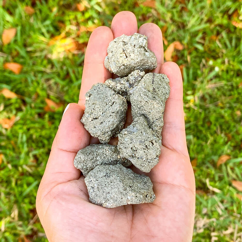 Shop for Pyrite Stone, Raw Pyrite, Natural Pyrite, Rough Pyrite, Pyrite Crystal Magic Crystals. We carry Average dimensions: 1.25" - 2" for gift or you from Peru. These are lovely Pyrite Chunks is one of the strongest determination stones. Raw Pyrite Cluster. Money Crystal. Abundance Crystal. Rough Pyrite Nuggets.