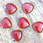 Red-Jasper-Stone-Heart Pendant. Carnelian Stone Heart Necklace and Pendant. Check out our Love Heart Crystal Necklace, Love Stone pendant Necklace, Natural Gemstone Heart necklace, perfect Valentine gift for her. handmade pieces from Magic Crystals Carnelian necklace, chakra healing Carnelian pendant, Healing Crystal Carnelian Jewelry