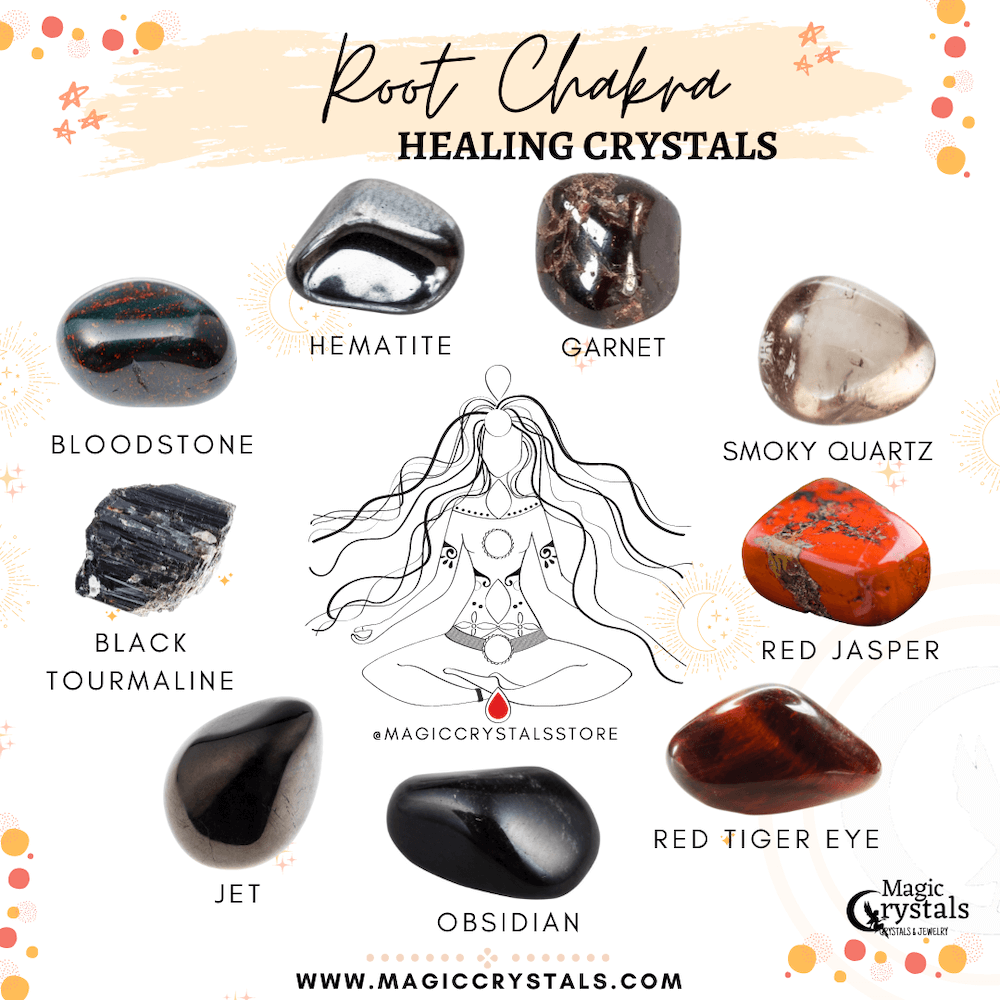 Root Chakra Crystals, Crystals for Root Chakra Opening, Magic Crystals