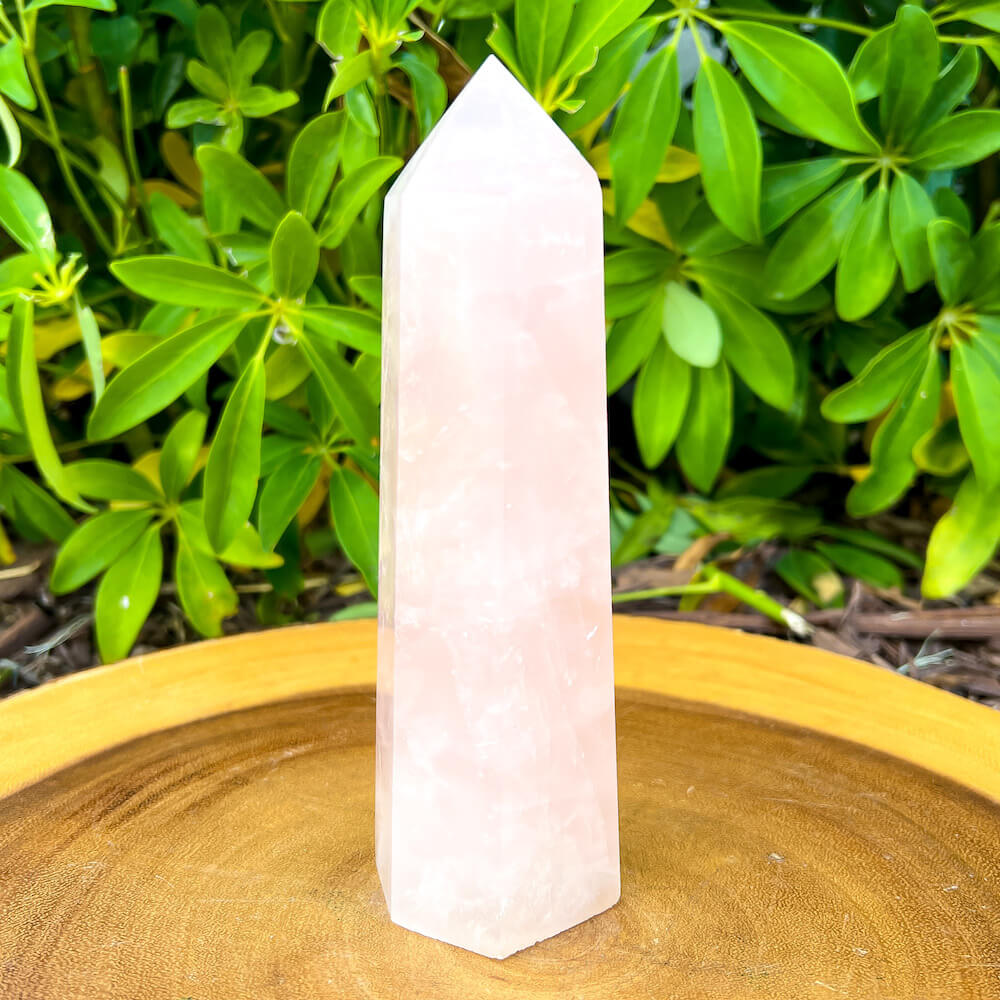 Rose Quartz Obelisk , Rose Quartz Crystal Point at Magic Crystals. Natural Rose quartz Single Terminated Gemstone Crystal Pencil Shape Rose quartz. Rose Quartz is the stone of universal and unconditional love. Rose Quartz Crystal Obelisk/Wand/Point, Reiki Healing. Rose Quartz Crystal, Heart Chakra - Reiki Healing