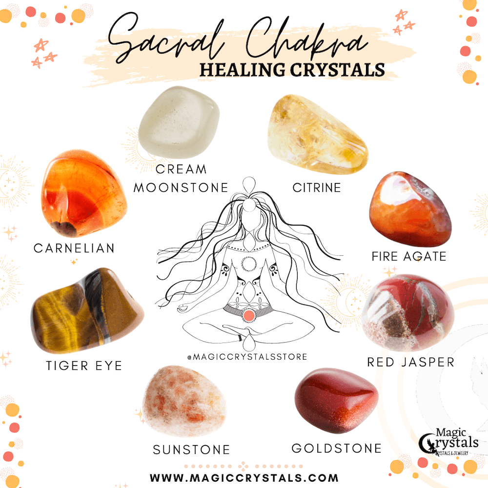 Sacral Chakra Crystals, Crystals for Sacral Chakra Opening, Magic Crystals