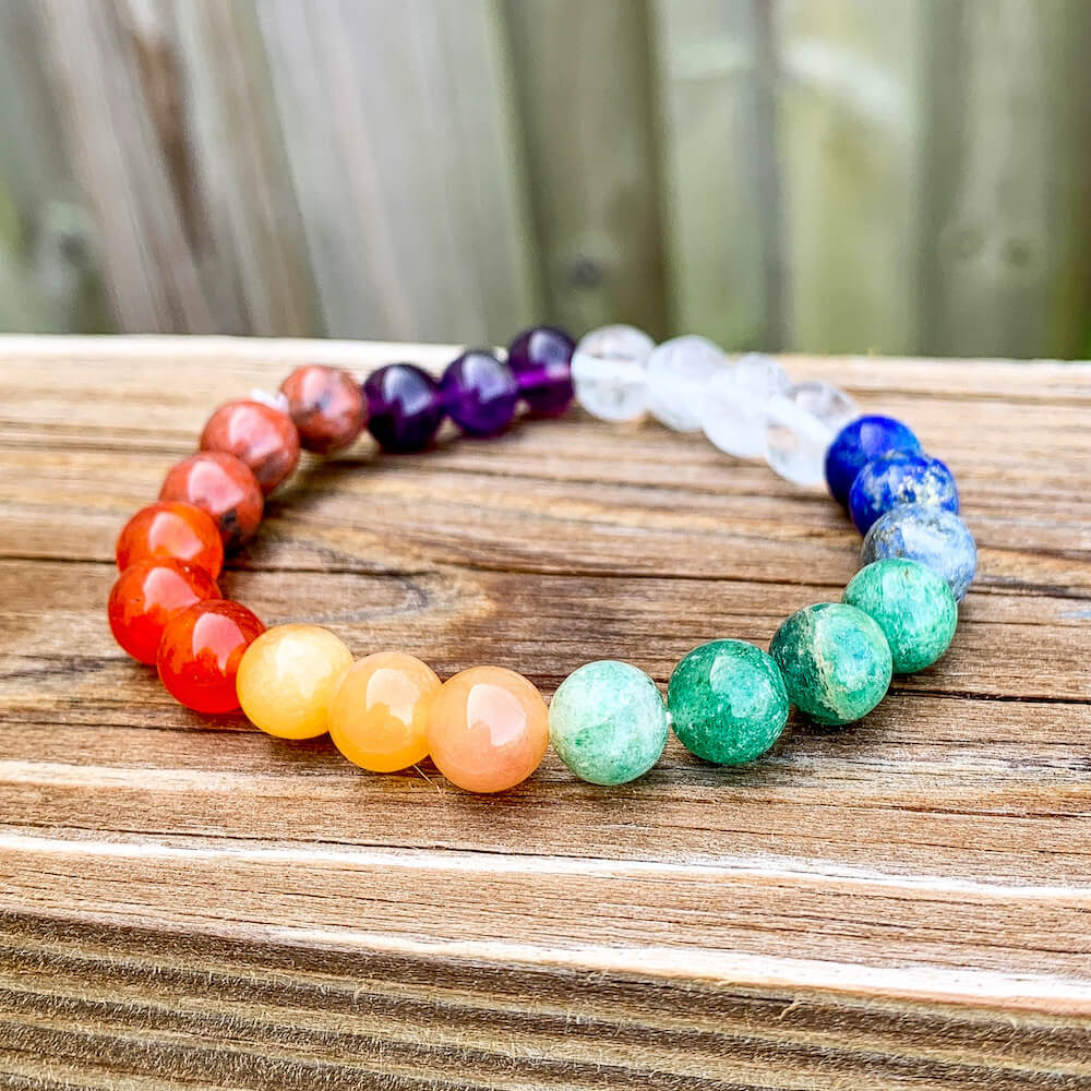 Looking for 7 Chakra Stone Beaded Bracelet? Shop at Magic Crystals for crystal healing Seven Chakra Jewelry. Reiki Healing Crystal Gemstone Yoga Energy Handmade Gift. FREE SHIPPING IS AVAILABLE. Beaded jewelry, and bracelets made for healing. Healing stone bracelet. Chakra jewelry.