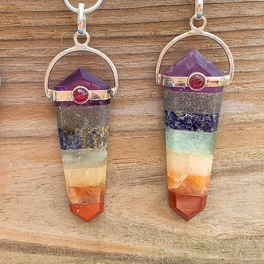 Looking for a seven chakra Necklace? Find Chakra Jewelry Necklace when you shop at Magic Crystals. Natural gemstone jewelry and Crystal Healing Pendant Necklace. Chakra necklaces are accessories designed to balance the seven chakras, which are said to be energy centers used for centuries by Indian and Eastern cultures.
