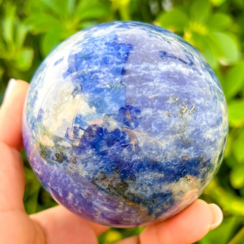 Sodalite Stone Sphere Sodalite Carving Magic Crystals Sodalite Stone Sphere Sodalite Carving Magic Crystals