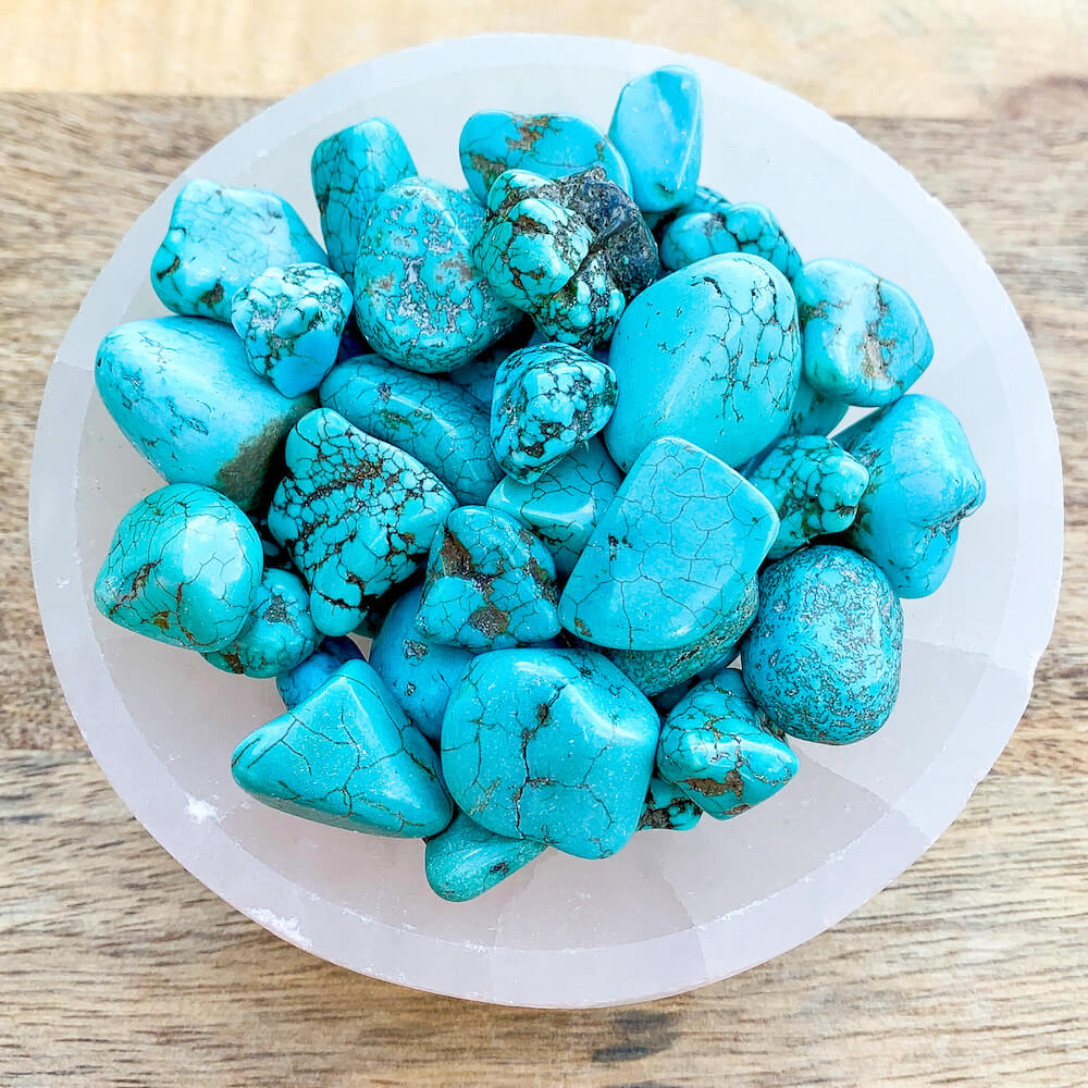 Looking for genuine turquoise tumbled stones? Shop at Magic Crystals for Healing crystal and stone, turquoise necklace, turquoise. Natural Turquoise. Jewelry, raw turquoise, and more. FREE SHIPPING avalailble. healing crystals and stones - throat chakra