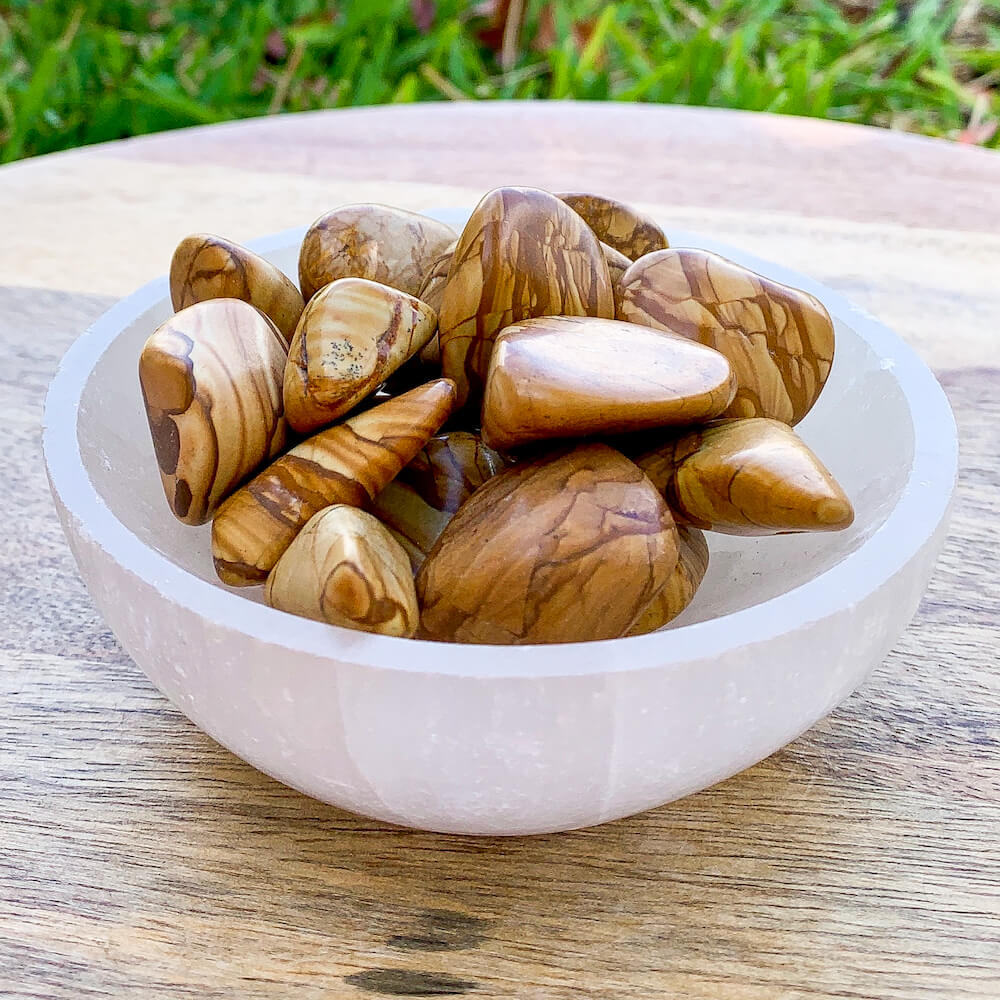 Looking for Walnut Jasper Stone? Magic Crystals carries Tumbled stones, Polishes Jaspers and more. Walnut Jasper Tumbled Stone, 1 Tumbled Stone, 1 Piece, Rocks, Stones, Polished Jasper, Pocket stone with FREE SHIPPING available. Walnut Jasper is a stone that brings wholeness and contentment.