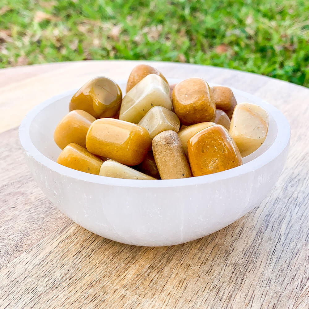 Shop for yellow Aventurine Crystal - Aventurine Tumbled Stone at Magic Crystals. Magiccrystals.com has a yellow aventurine Necklace, gemstone jewelry, and aventurine jewelry, and more available with FREE SHIPPING.