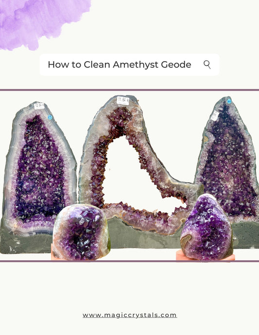 How to Clean Amethyst Geode - Cathedral Amethyst