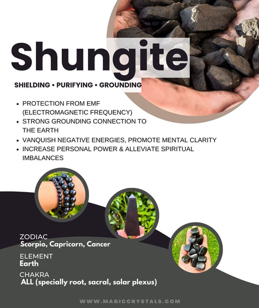 Shungite Healing Properties | Shungite Meaning | Benefits Of Shungite - Magic Crystals