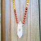 MagicCrystals with variaty of mala necklace made of genuine real crystals. Hand-Knotted Mala Crystal Necklace. 7-Chakras-Knotted-Mala-Necklace