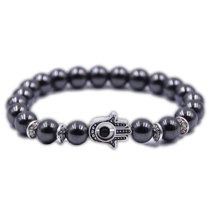 Hematite Stone Bracelet - Hematite Jewelry - MagicCrystals. Hematite Stone Beaded Bracelet  crystal bracelets for women and men. Aries and Aquarius Base Chakra bracelet. Grounding bracelet. Hematite Beaded Crystal Bracelets are perfect ways to carry your stones around with you everywhere you go.