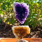 Amethyst, Citrine & Clear Quartz Crystal Set for Abundance, Clarity & Spiritual Growth