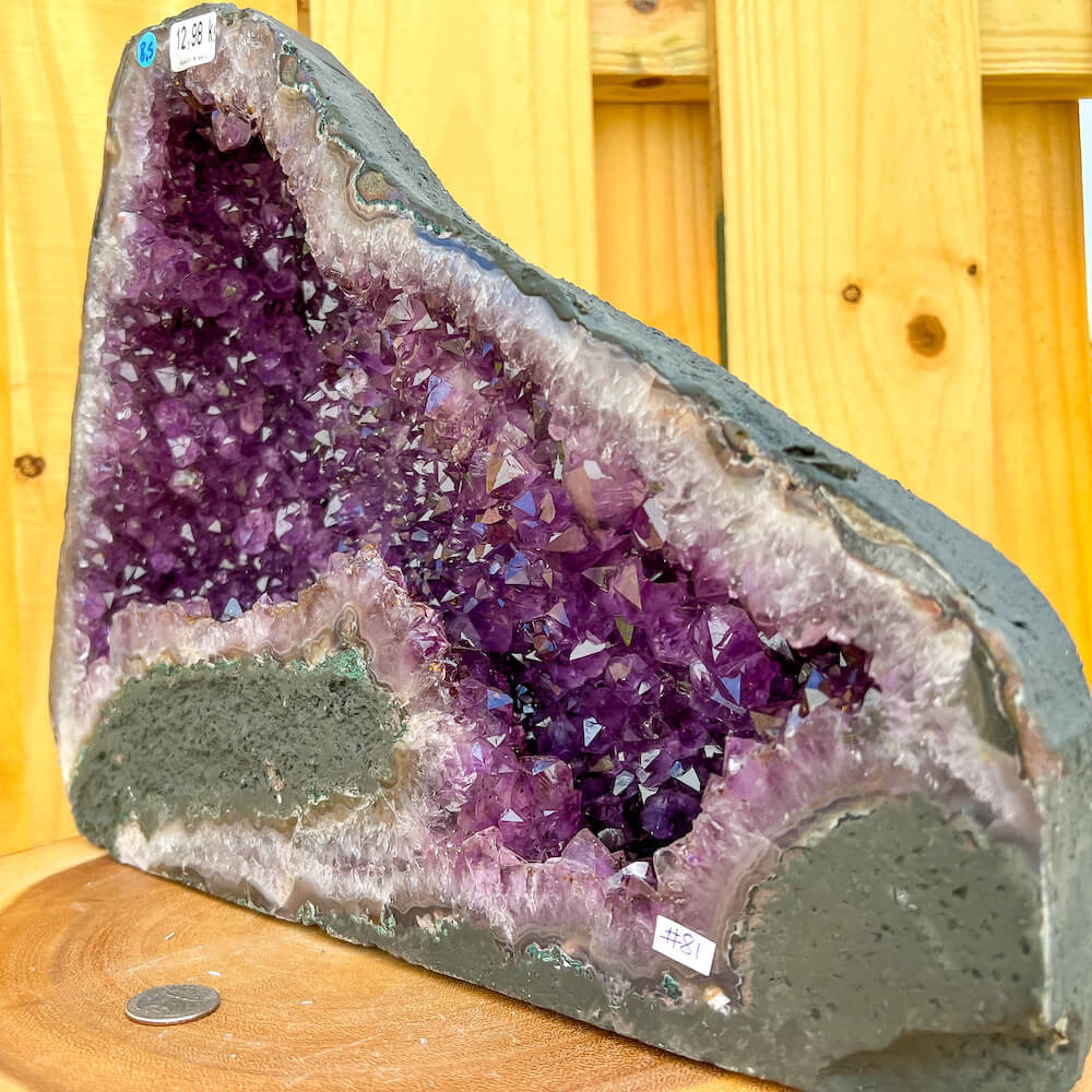 Amethyst-Cathedral-81 . Buy Magic Crystals - Large Druzy Amethyst Cathedral, Amethyst Stone, Purple Amethyst Point, Stone Point, Crystal Point, Amethyst Tower, Power Point at Magic Crystals. Natural Amethyst Gemstone for PROTECTION, PEACE, INSPIRATION. Magiccrystals.com offers FREE SHIPPING and the best quality gemstones.