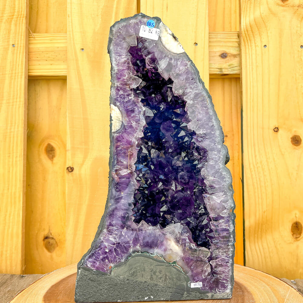Amethyst-Cathedral-86 . Buy Magic Crystals - Large Druzy Amethyst Cathedral, Amethyst Stone, Purple Amethyst Point, Stone Point, Crystal Point, Amethyst Tower, Power Point at Magic Crystals. Natural Amethyst Gemstone for PROTECTION, PEACE, INSPIRATION. Magiccrystals.com offers FREE SHIPPING and the best quality gemstones.