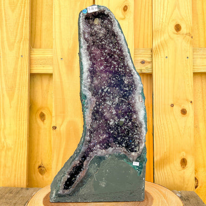 Amethyst-Cathedral-87 . Buy Magic Crystals - Large Druzy Amethyst Cathedral, Amethyst Stone, Purple Amethyst Point, Stone Point, Crystal Point, Amethyst Tower, Power Point at Magic Crystals. Natural Amethyst Gemstone for PROTECTION, PEACE, INSPIRATION. Magiccrystals.com offers FREE SHIPPING and the best quality gemstones.